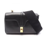 Celine Shoulder Bag Teen Soft 16 Black Leather Seeds