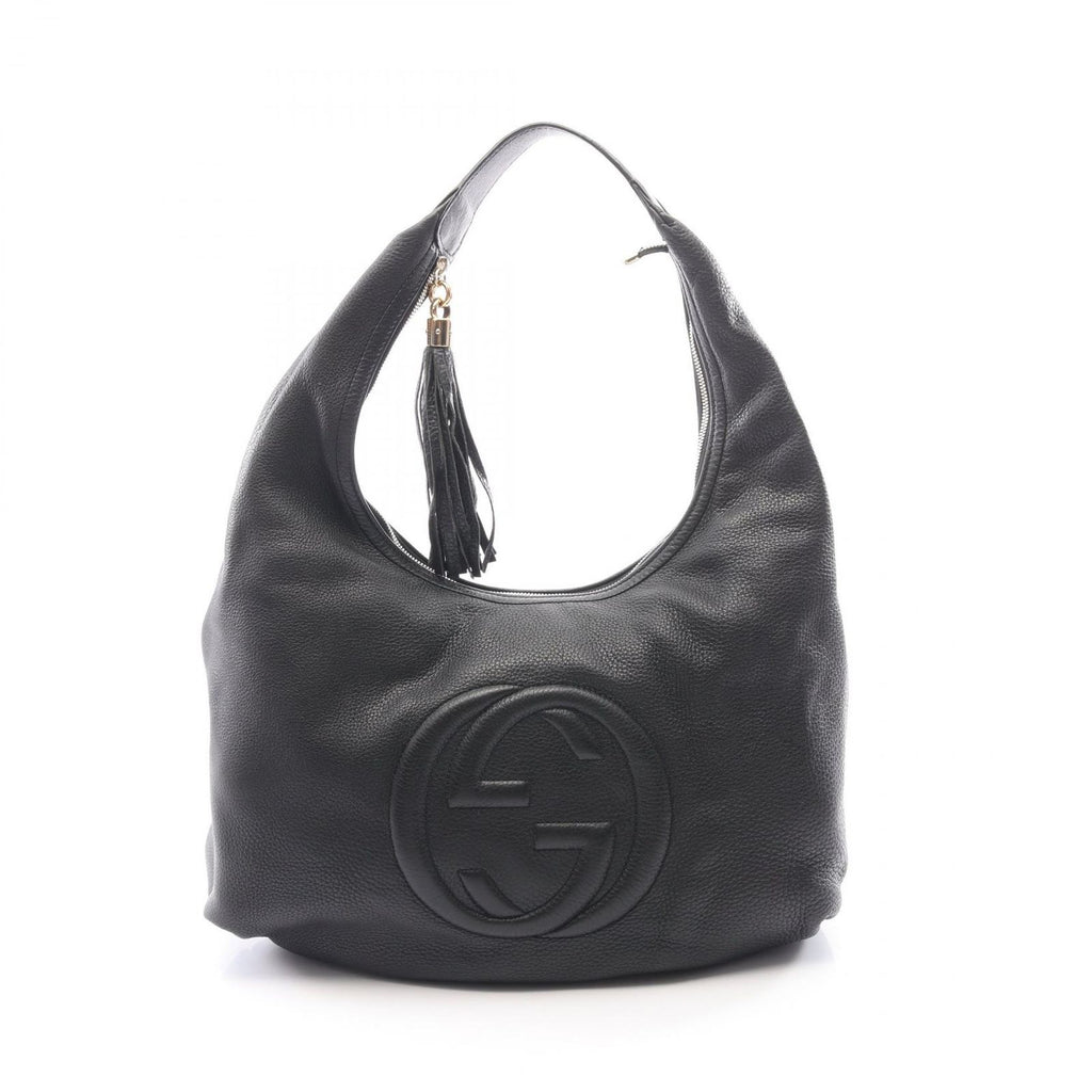 Gucci Shoulder Bag Soho Black Leather