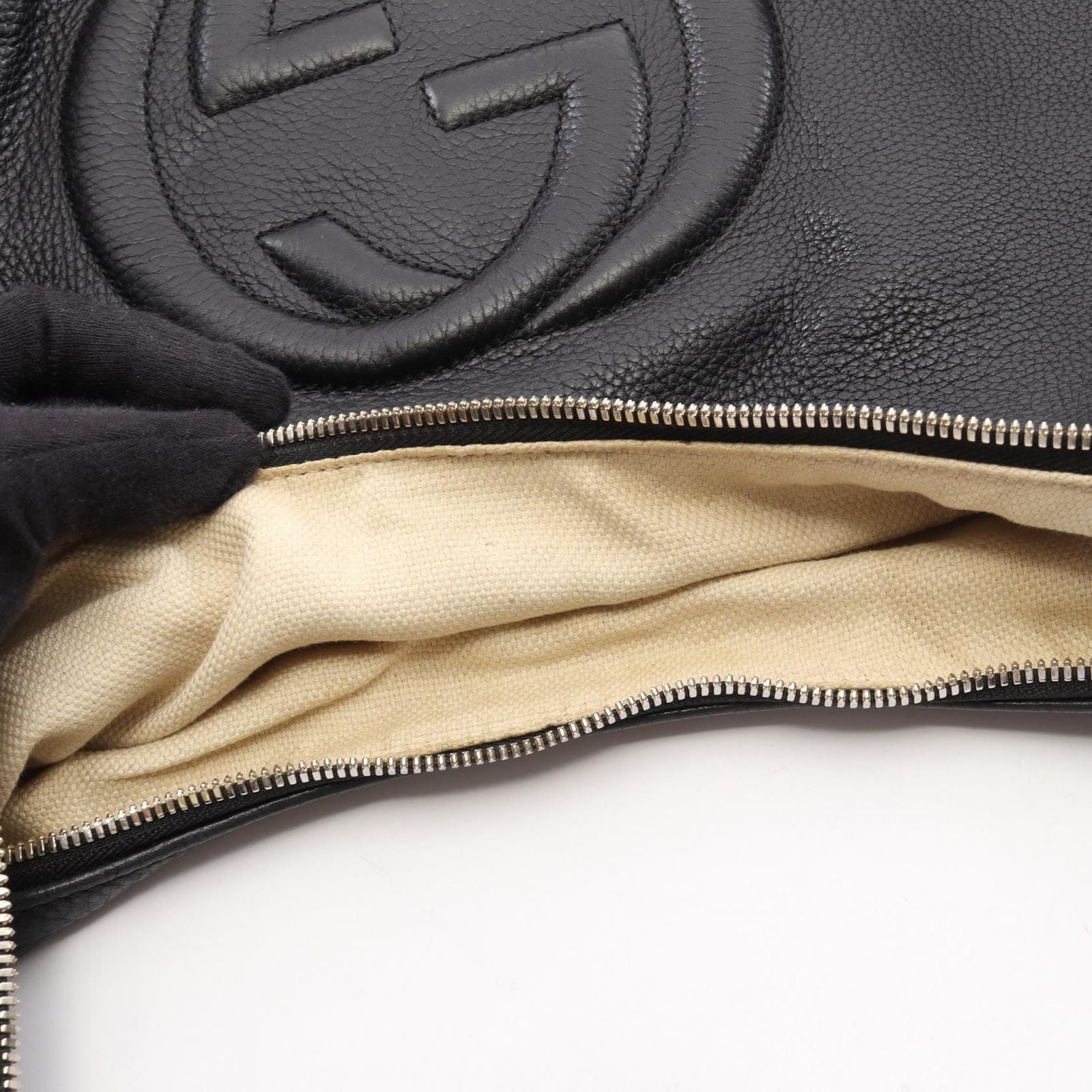 Gucci Shoulder Bag Soho Black Leather — view 6