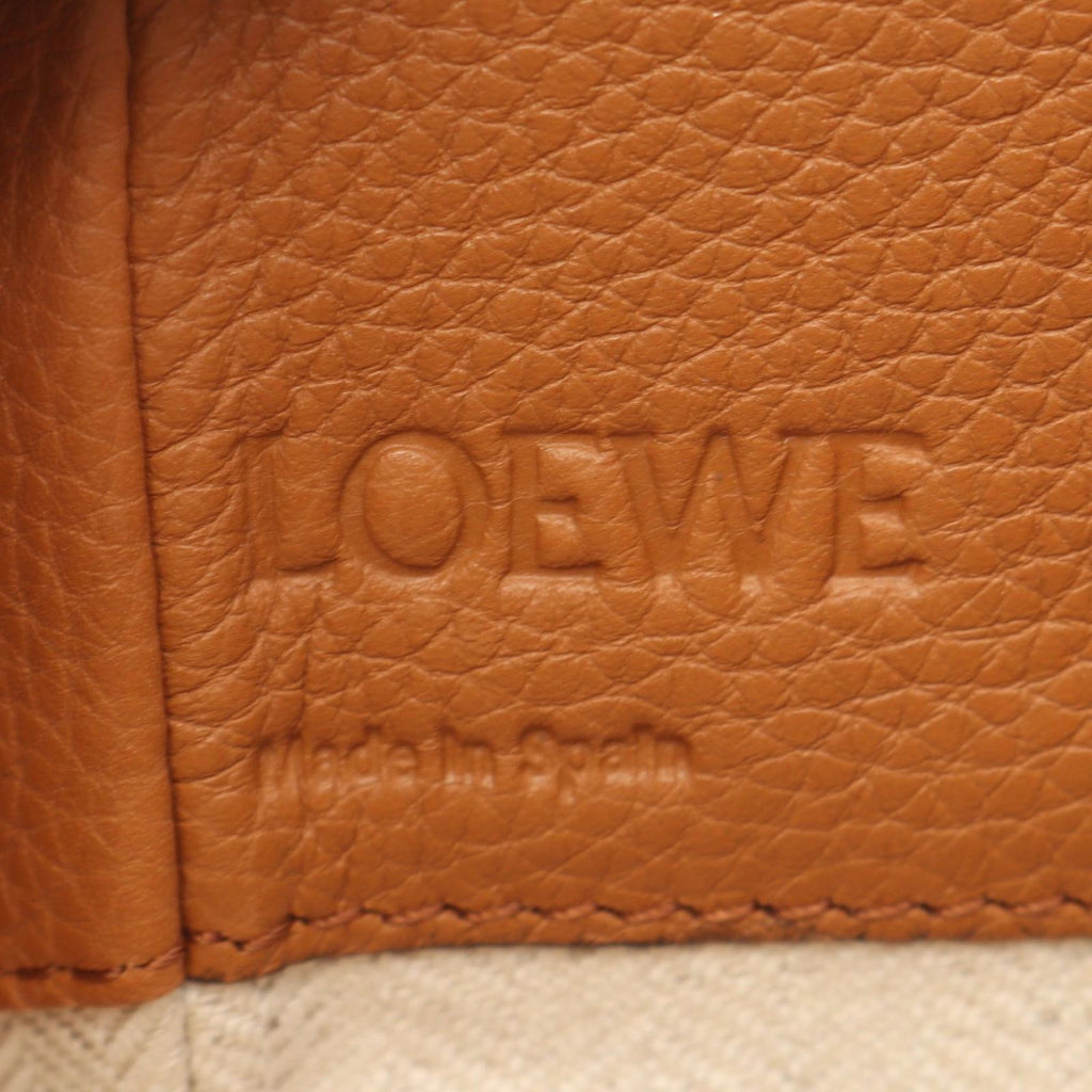 Loewe Hammock Drawstring Bag Mini 2-Way Brown Leather Bag — view 4