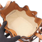 Loewe Hammock Drawstring Bag Mini 2-Way Brown Leather Bag — view 3