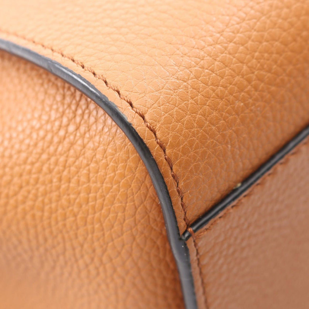 Loewe Hammock Drawstring Bag Mini 2-Way Brown Leather Bag — view 6