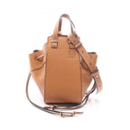 Loewe Hammock Drawstring Bag Mini 2-Way Brown Leather Bag