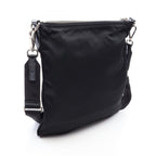 Prada Shoulder Bag Tessuto Black Nylon Leather Triangle Logo — view 2