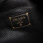 Prada Shoulder Bag Vitello Daino Black Leather Oneshoulder — view 4