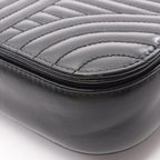 Prada Shoulder Bag Diagram Black Leather Chain — view 7