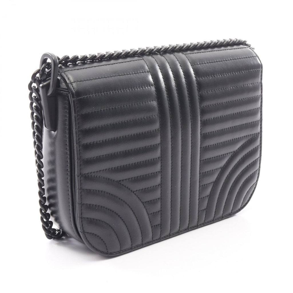 Prada Shoulder Bag Diagram Black Leather Chain — view 2