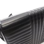 Prada Shoulder Bag Diagram Black Leather Chain — view 8
