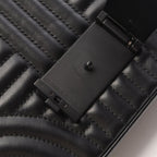 Prada Shoulder Bag Diagram Black Leather Chain — view 6