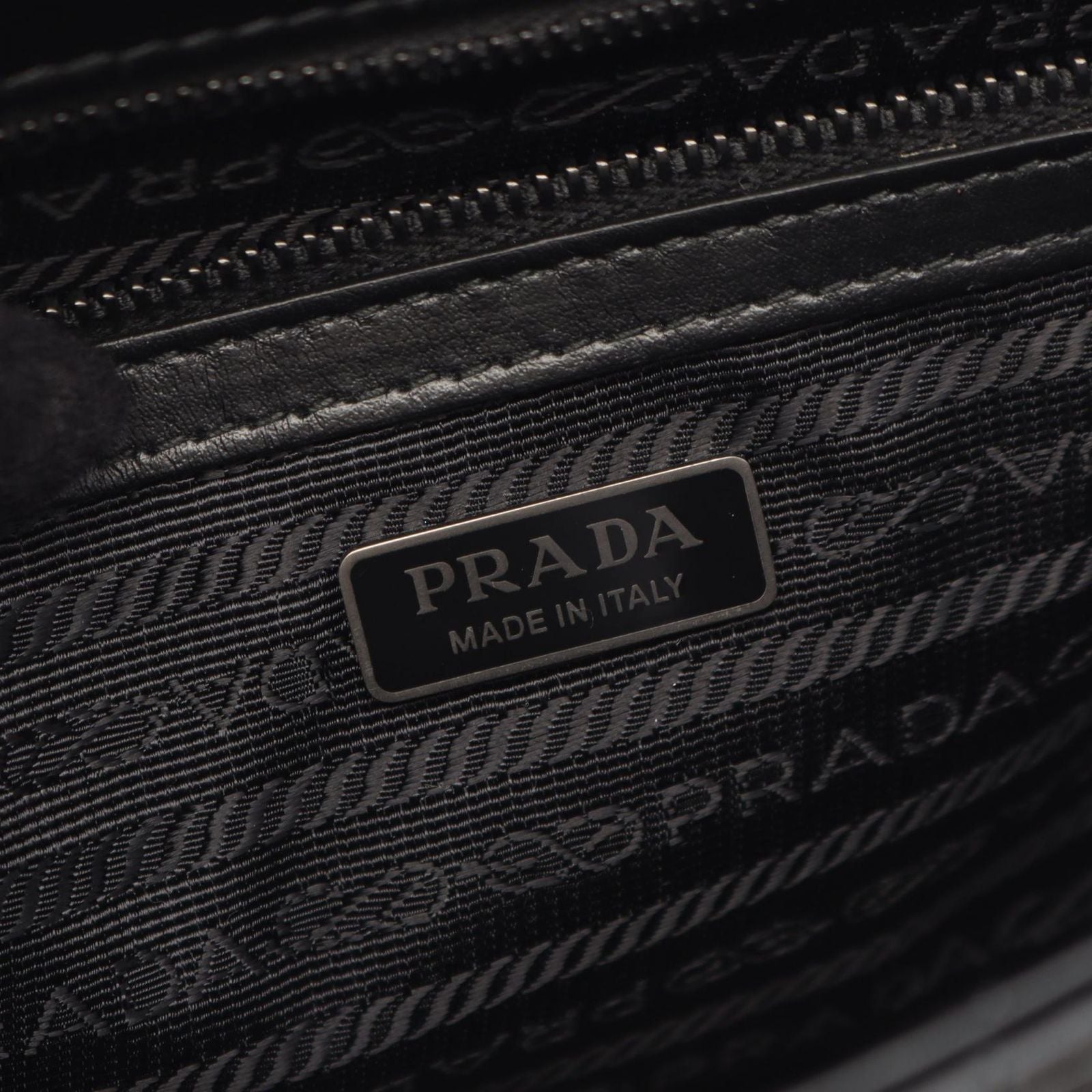 Prada Shoulder Bag Diagram Black Leather Chain — view 4