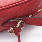 Gucci Shoulder Bag Bree Micro Guccissima Red Leather — view 7