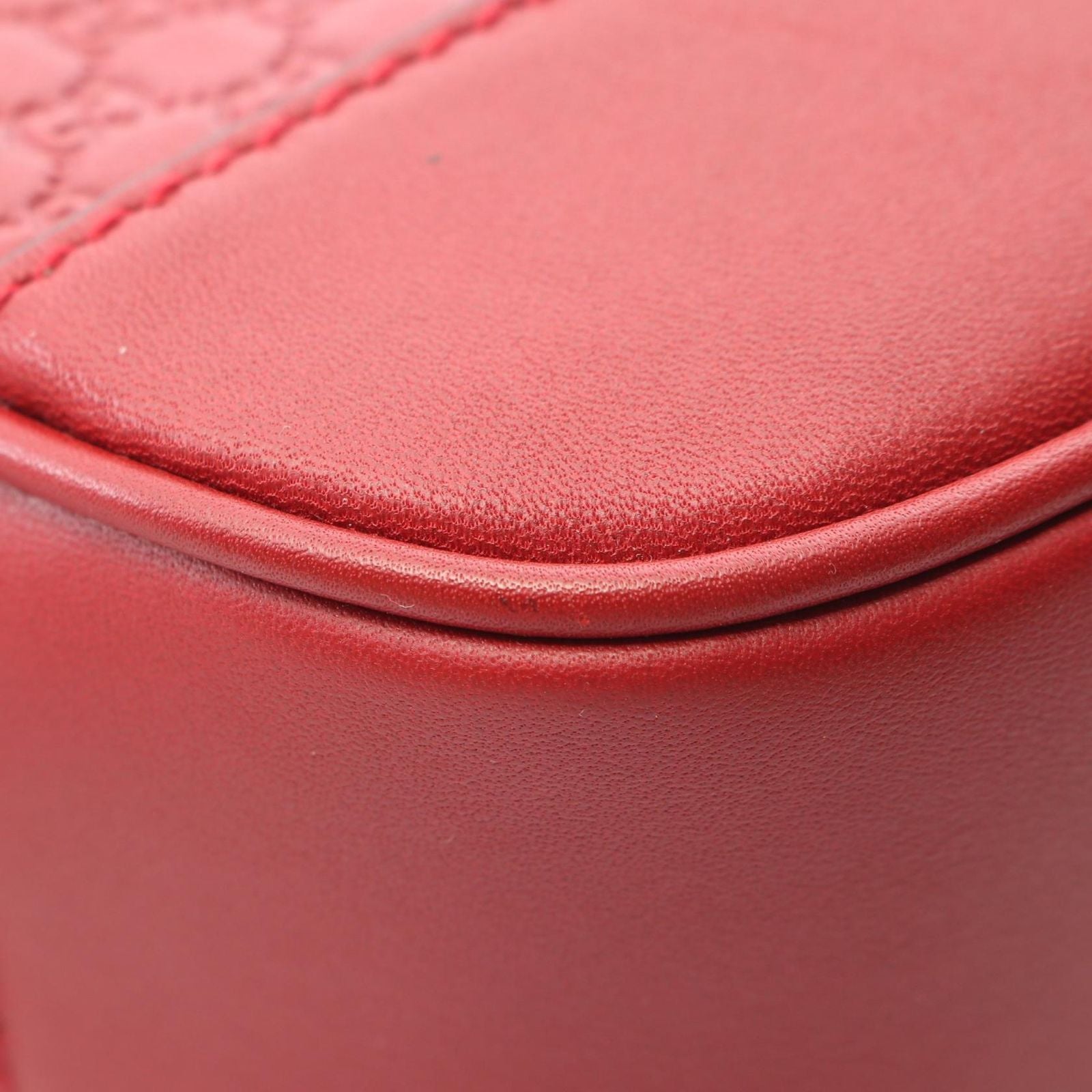 Gucci Shoulder Bag Bree Micro Guccissima Red Leather — view 5