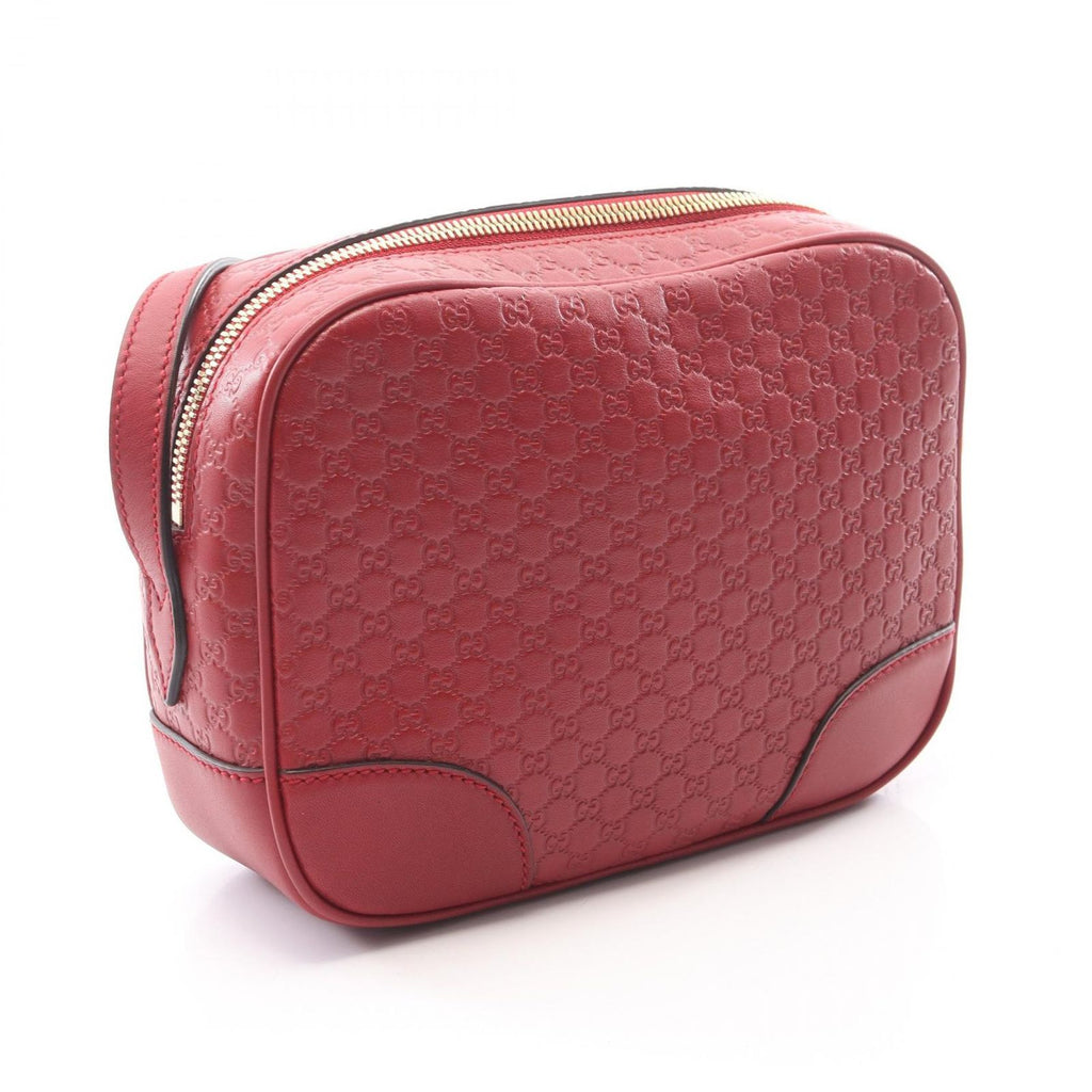 Gucci Shoulder Bag Bree Micro Guccissima Red Leather — view 2