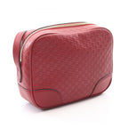 Gucci Shoulder Bag Bree Micro Guccissima Red Leather — view 2