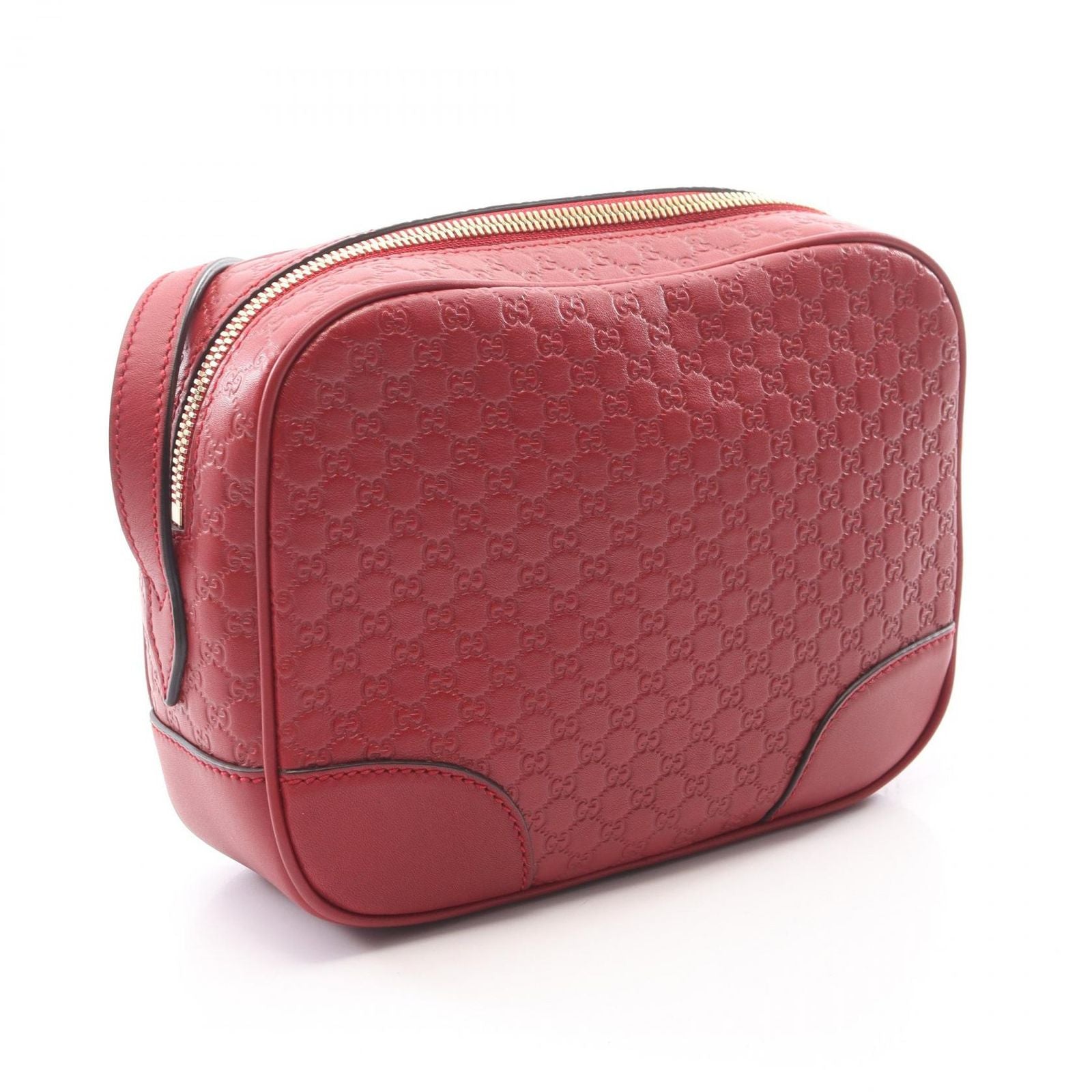 Gucci Shoulder Bag Bree Micro Guccissima Red Leather — view 2