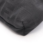 Fendi Shoulder Bag Zucca Black Canvas Leather — view 5