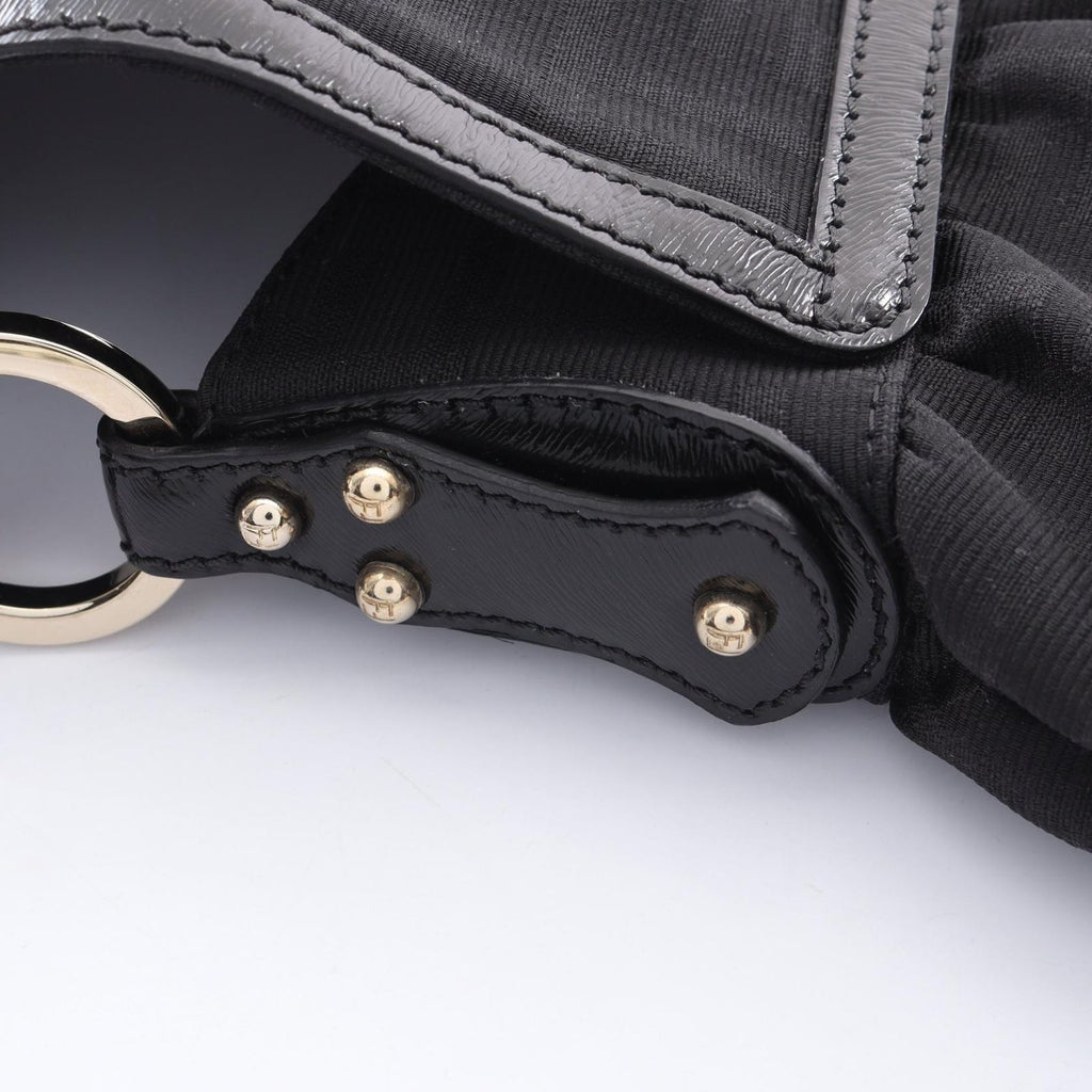 Fendi Shoulder Bag Zucca Black Canvas Leather — view 8
