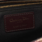 Dior Shoulder Bag 30 Montaigne Bordeaux Ivory Canvas Leather 30 Oblique — view 4