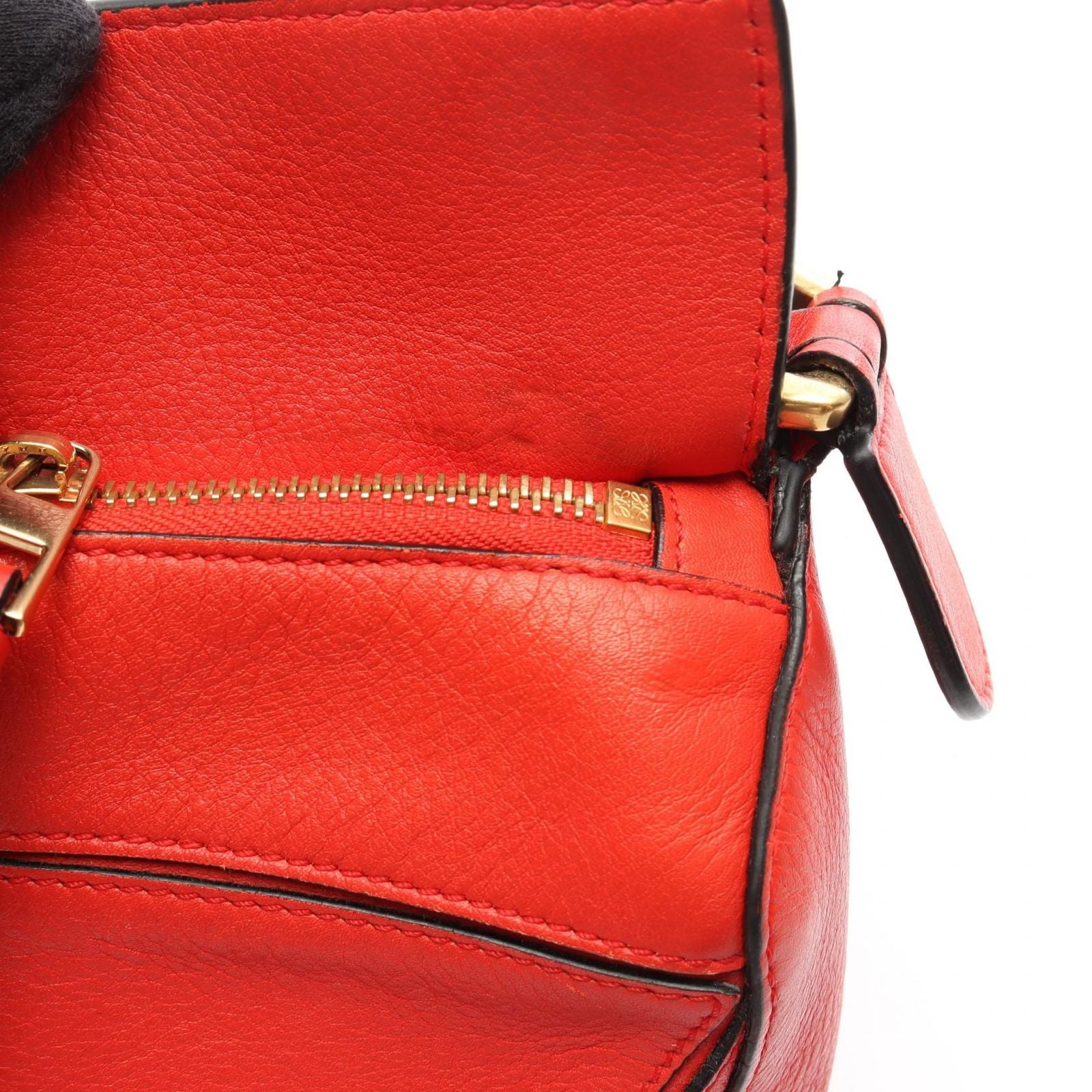 Loewe Handbag Puzzle Bag Small 2-Way Red Leather — view 5