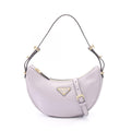 Prada Soft Calfskin Ake 2-Way Lavender Leather Ake Small Handbag