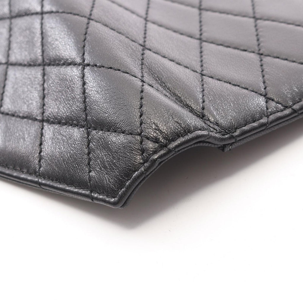 Saint Laurent Paris Clutch Gabby Black Leather Flap Chain — view 8