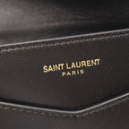 Saint Laurent Paris Clutch Gabby Black Leather Flap Chain — view 4