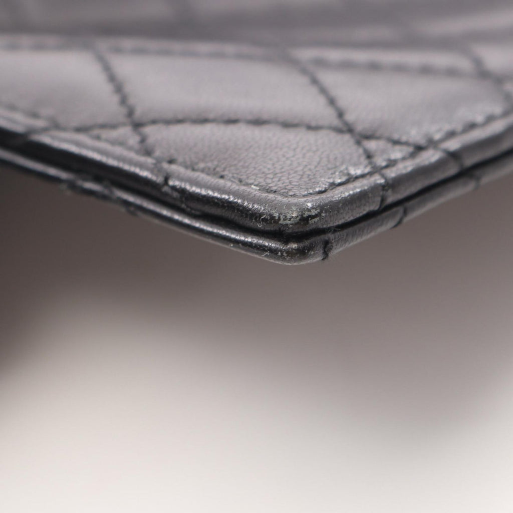 Saint Laurent Paris Clutch Gabby Black Leather Flap Chain — view 6