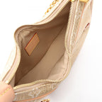 Louis Vuitton Shoulder Bag Loop Monogram Laminated Jacquard 2-Way Gold Canvas — view 3