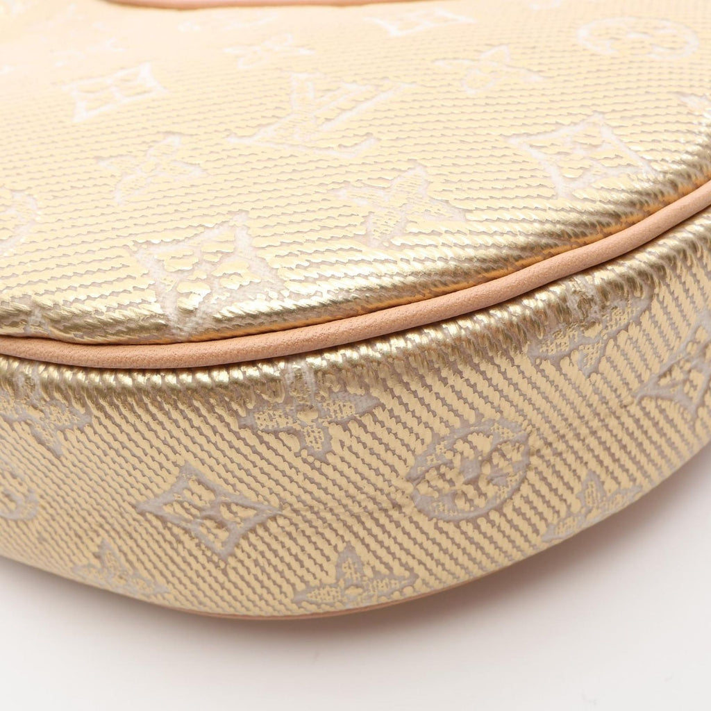 Louis Vuitton Shoulder Bag Loop Monogram Laminated Jacquard 2-Way Gold Canvas — view 6