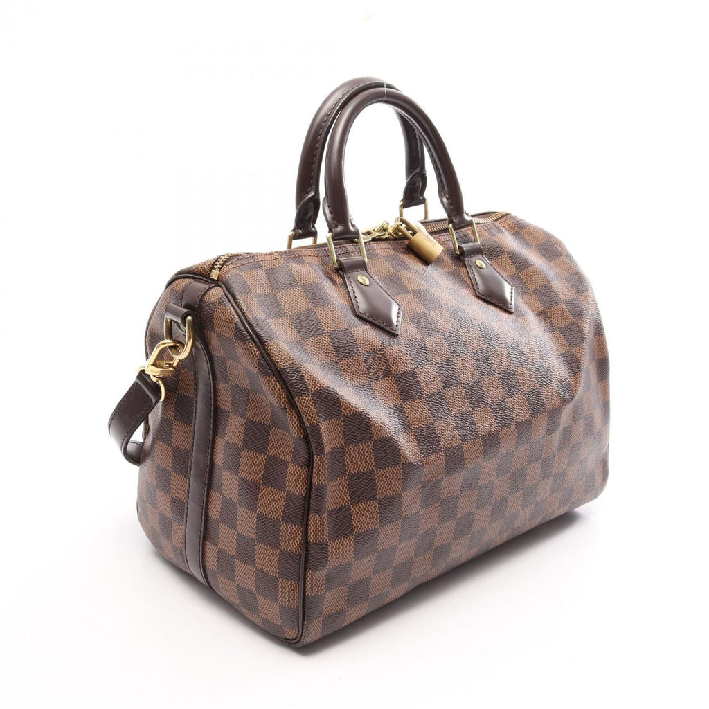 Louis Vuitton Handbag Speedy Bandouliere 30 Damier Ebene 2-Way Canvas Leather — view 2