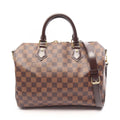 Louis Vuitton Handbag Speedy Bandouliere 30 Damier Ebene 2-Way Canvas Leather