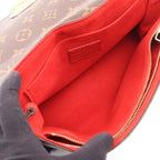 Louis Vuitton Shoulder Bag Sun Placido Monogram Cerise Canvas Leather — view 3