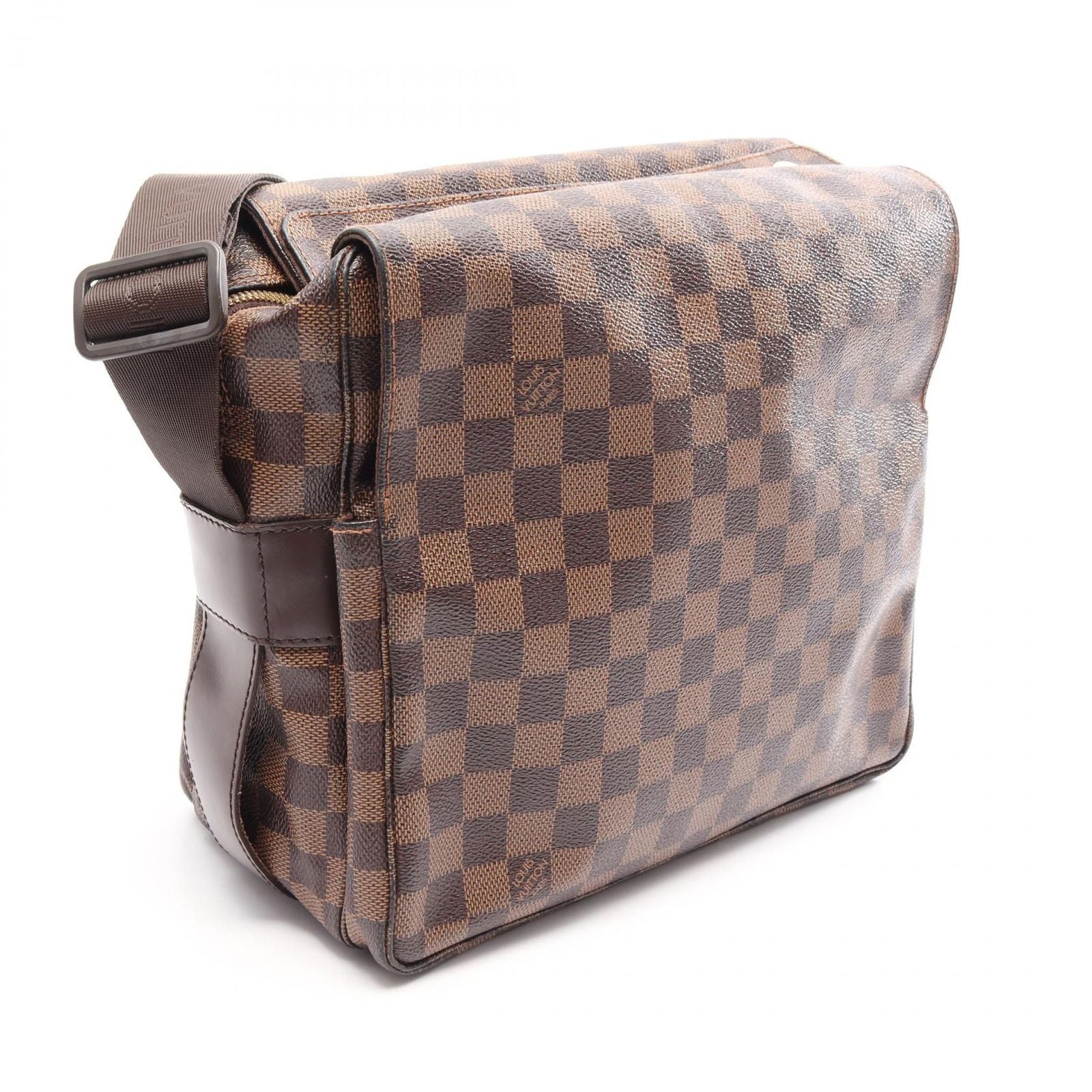 Louis Vuitton Shoulder Bag Naviglio Damier Ebene Canvas Leather — view 2