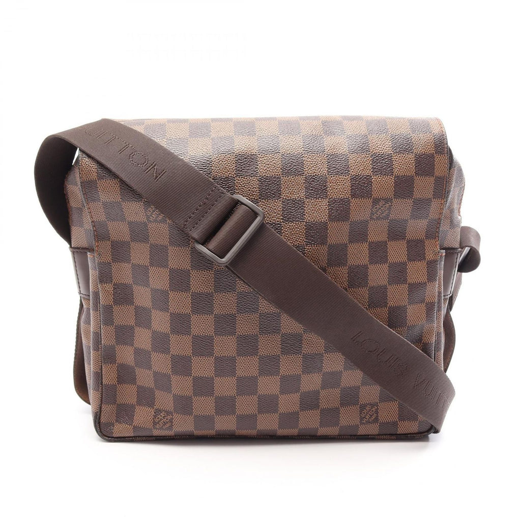 Louis Vuitton Shoulder Bag Naviglio Damier Ebene Canvas Leather