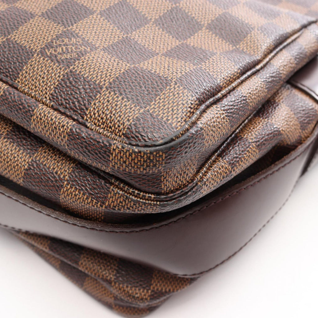 Louis Vuitton Shoulder Bag Naviglio Damier Ebene Canvas Leather — view 7