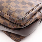 Louis Vuitton Shoulder Bag Naviglio Damier Ebene Canvas Leather — view 7