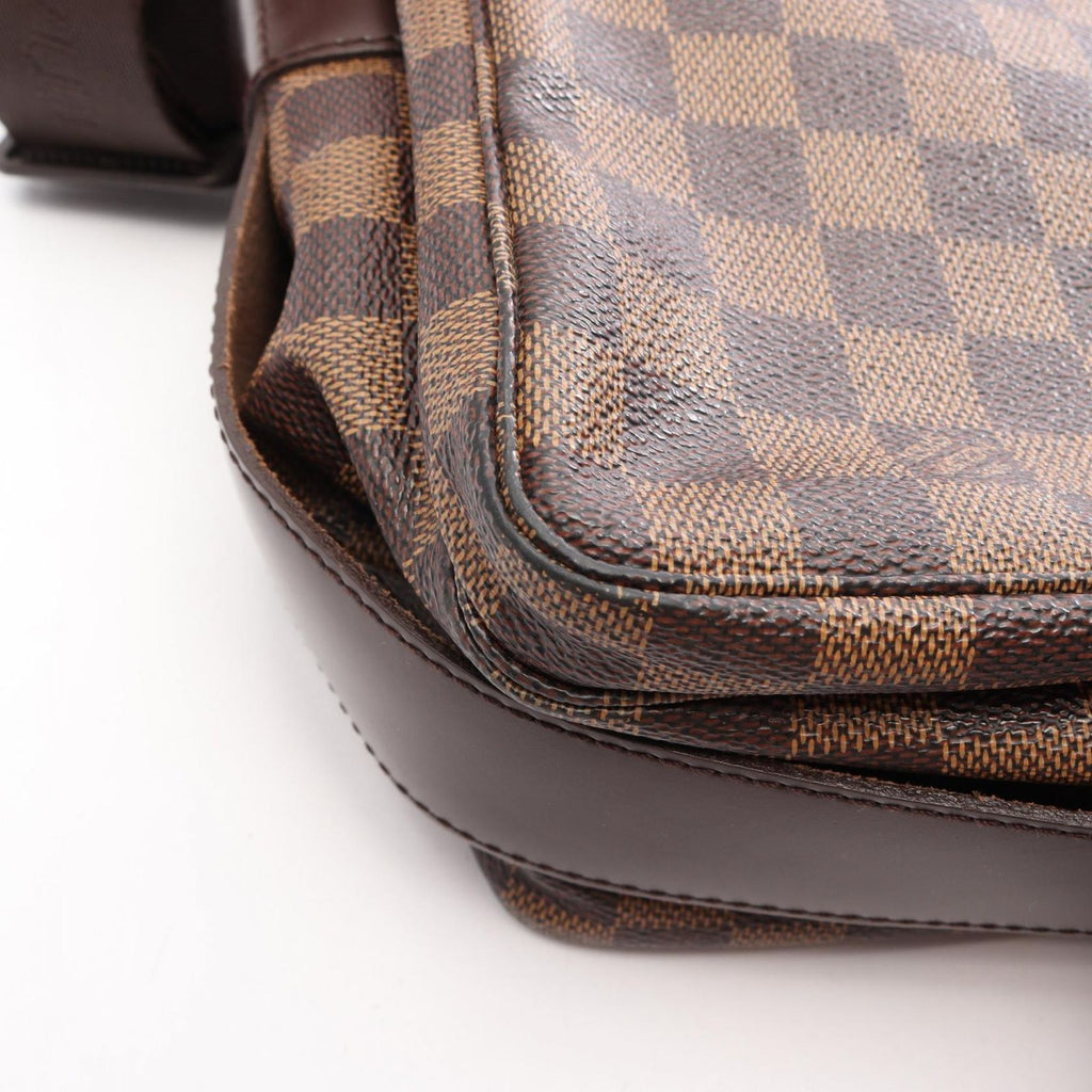 Louis Vuitton Shoulder Bag Naviglio Damier Ebene Canvas Leather — view 8