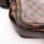 Louis Vuitton Shoulder Bag Naviglio Damier Ebene Canvas Leather — view 8