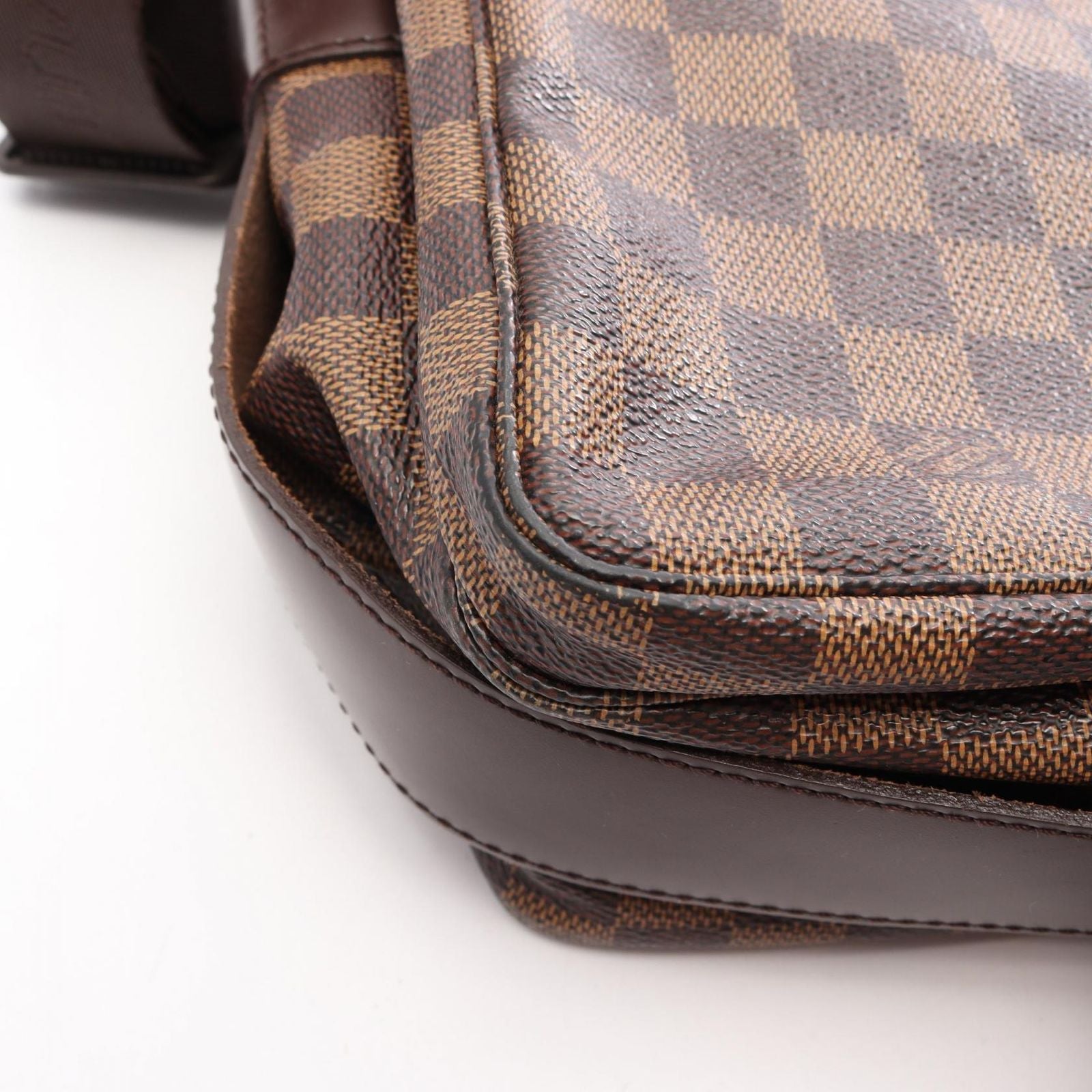 Louis Vuitton Shoulder Bag Naviglio Damier Ebene Canvas Leather — view 8