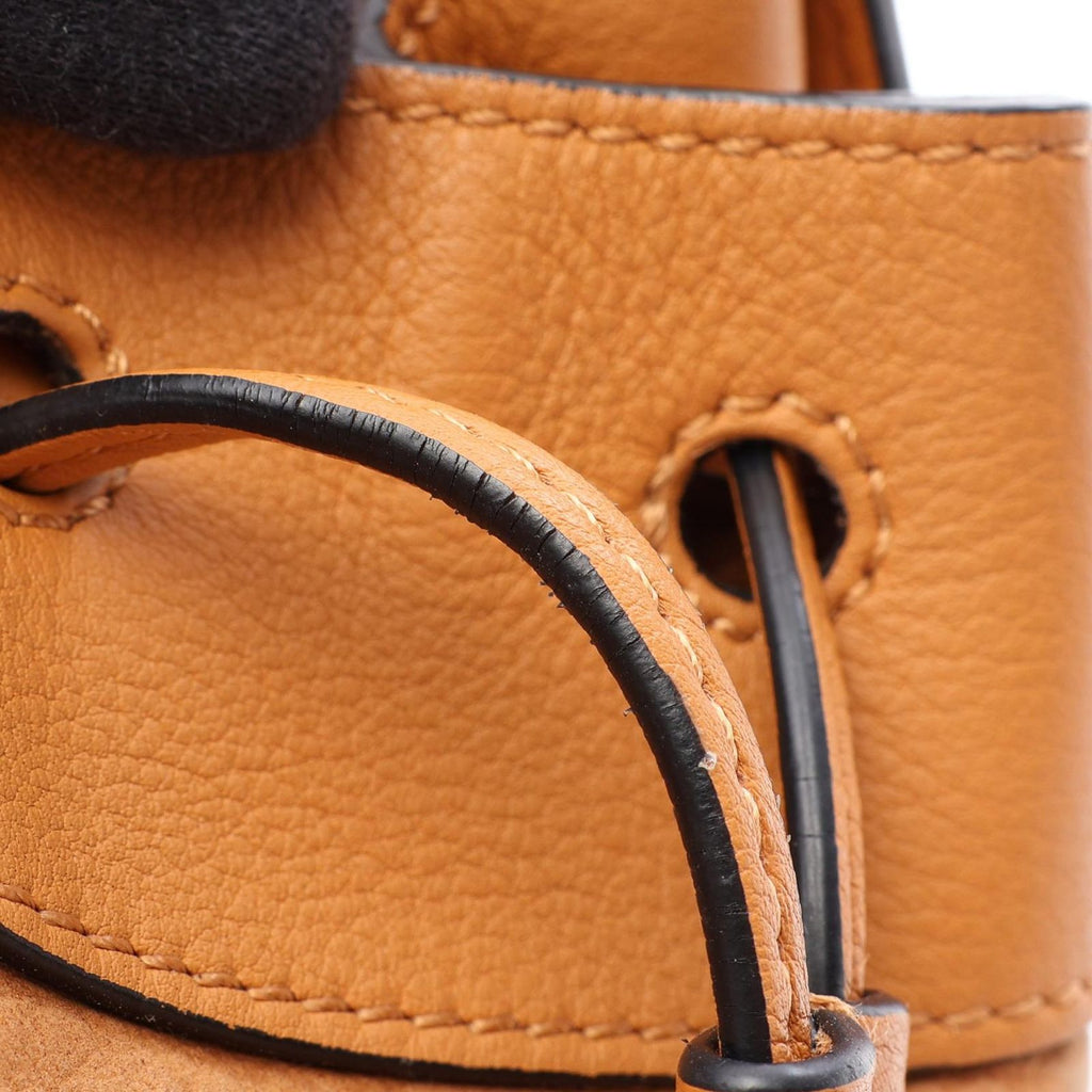 Loewe Handbag Hammock Drawstring Bag Mini 2-Way Brown Leather — view 7