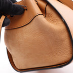 Loewe Handbag Hammock Drawstring Bag Mini 2-Way Brown Leather — view 6