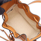 Loewe Handbag Hammock Drawstring Bag Mini 2-Way Brown Leather — view 3