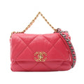 Chanel Shoulder Bag 19 Dizeneuf Quilted 2-Way Pink Lambskin 19 Chain