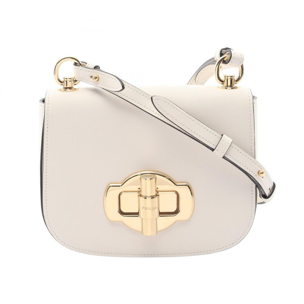 Prada Shoulder Bag City Calfskin White Leather