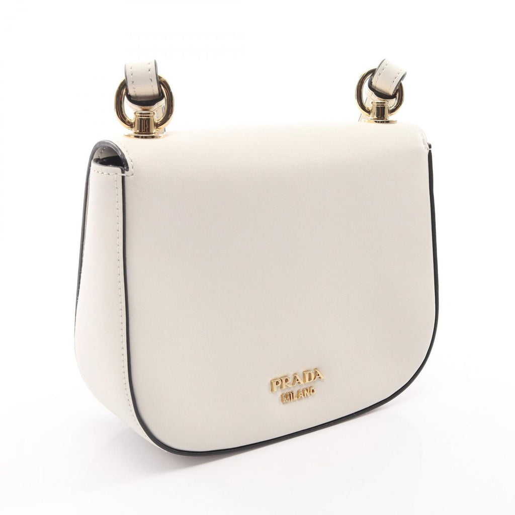 Prada Shoulder Bag City Calfskin White Leather — view 2