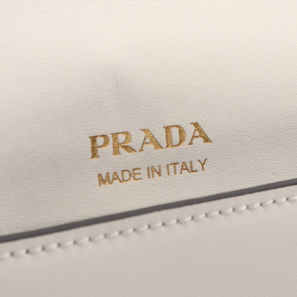 Prada Shoulder Bag City Calfskin White Leather — view 4