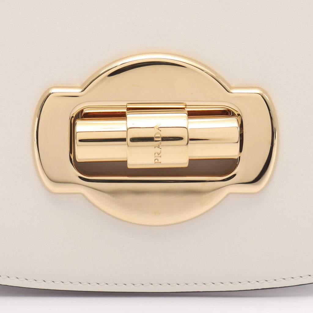 Prada Shoulder Bag City Calfskin White Leather — view 7