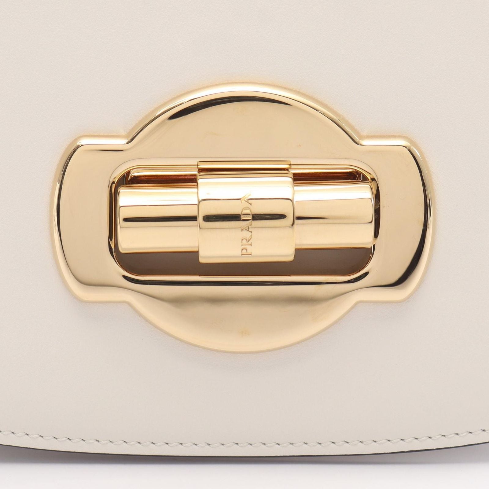 Prada Shoulder Bag City Calfskin White Leather — view 7
