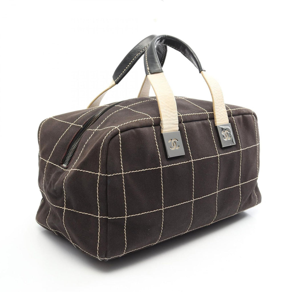 Chanel Choco Bar Black Leather Boston Bag — view 2