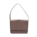 Louis Vuitton Shoulder Bag Tribeca Carre Damier Ebene Canvas Leather